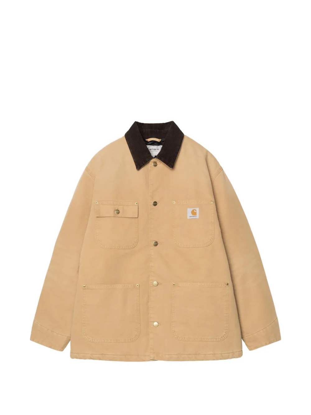 Carhartt WIP OG Chore corduroy-collar canvas jacket - Toni neutri