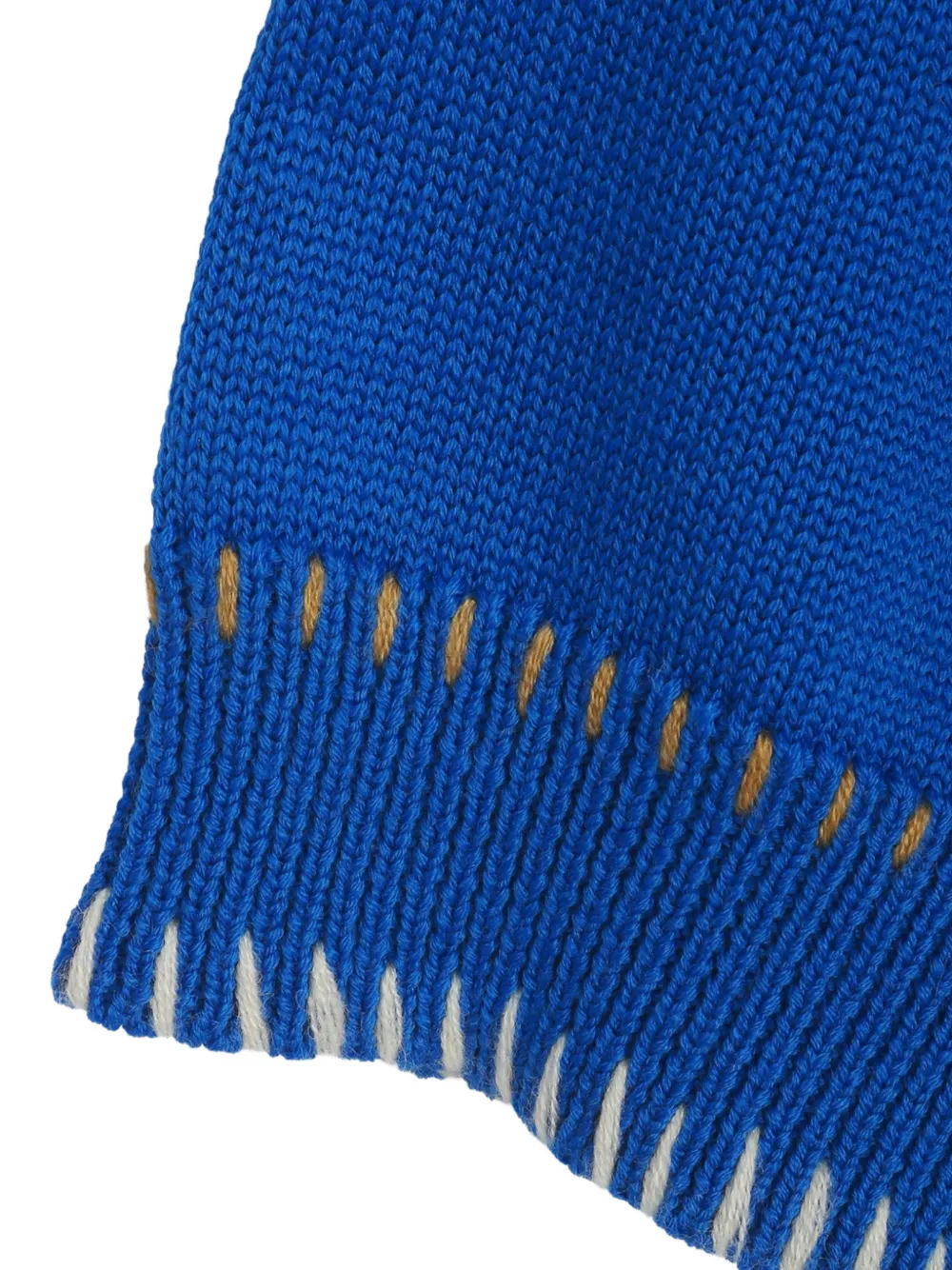 YMC Kwai vest met festonsteek Blauw