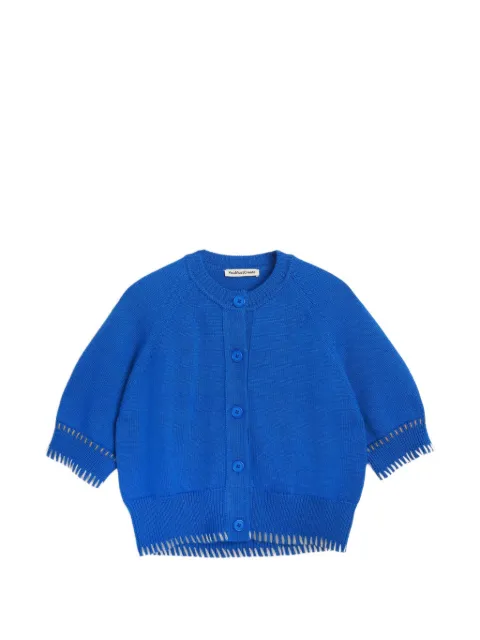 YMC Kwai blanket-stitch cardigan
