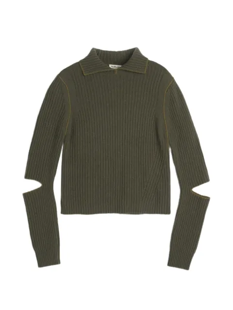 YMC Peeka ribbed-knit sweater