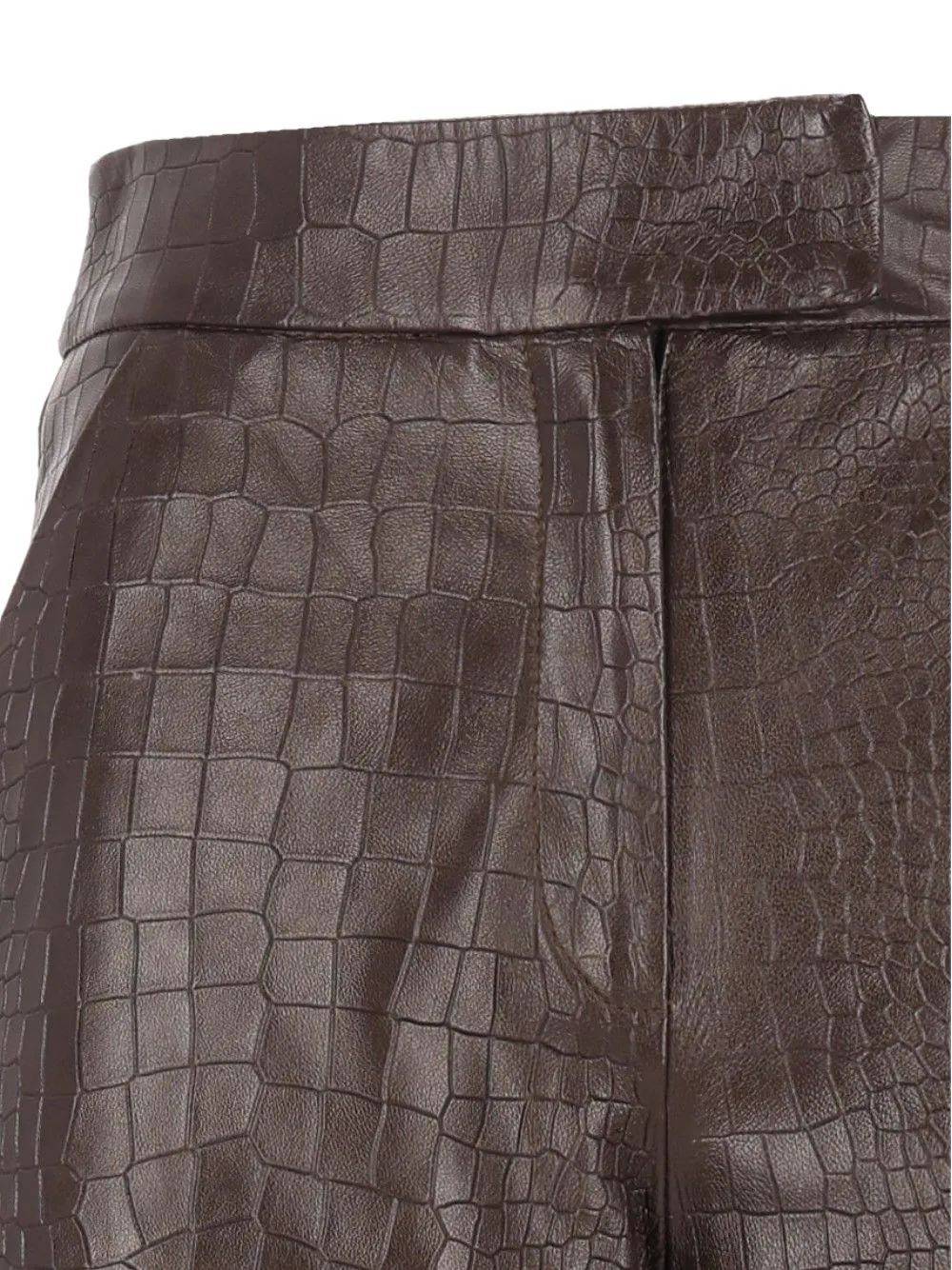 Federica Tosi High waist broek Bruin