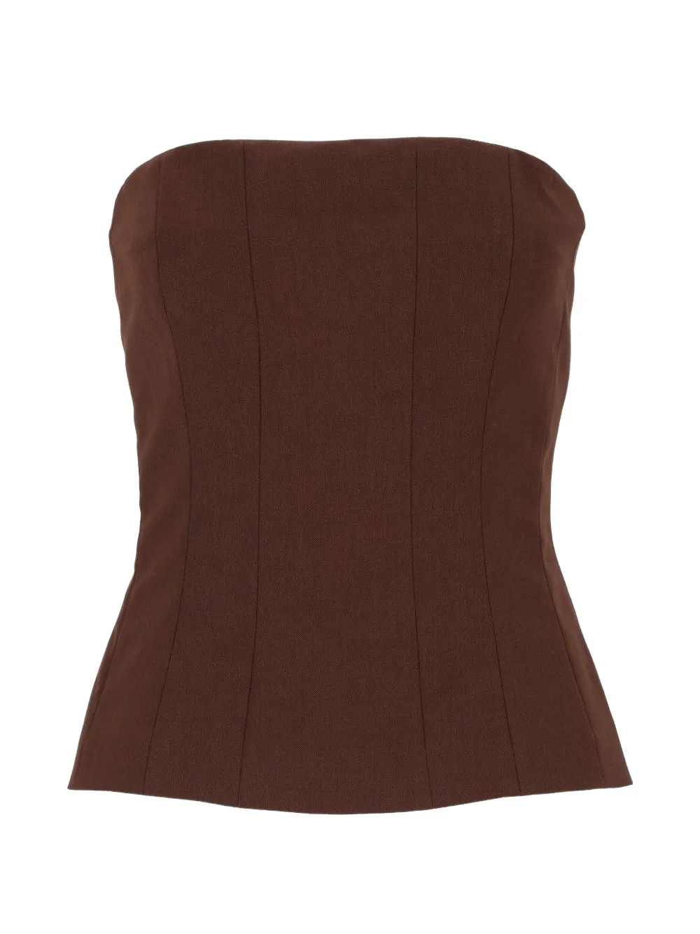 Federica Tosi strapless bustier top - Marrone