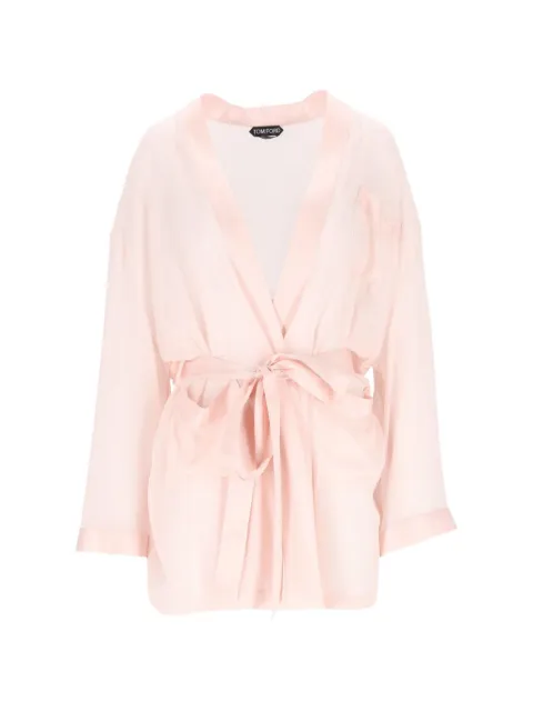 TOM FORD albornoz de georgette de seda