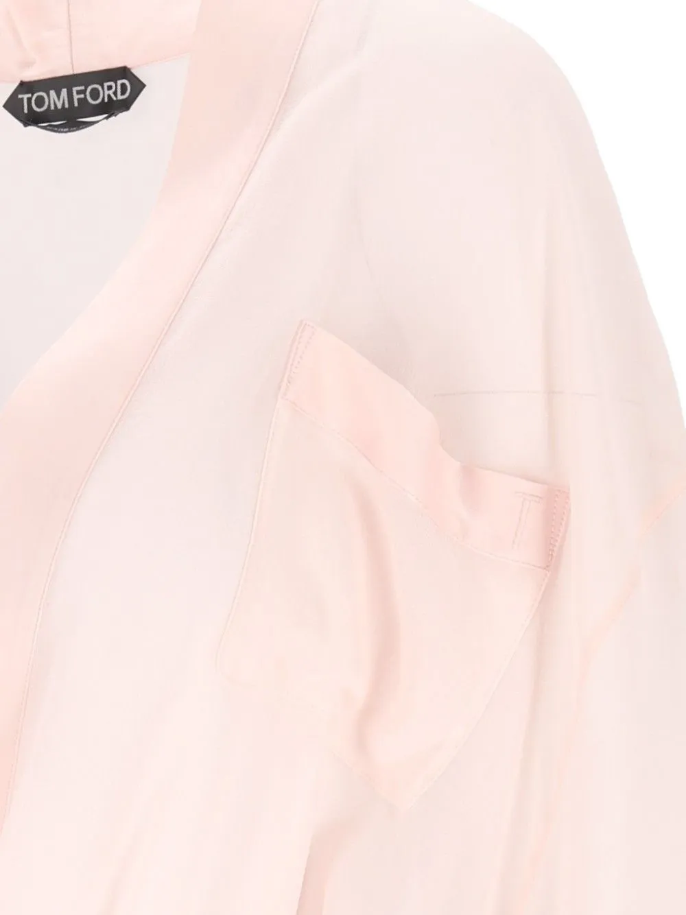 TOM FORD Georgette zijden badjas Roze