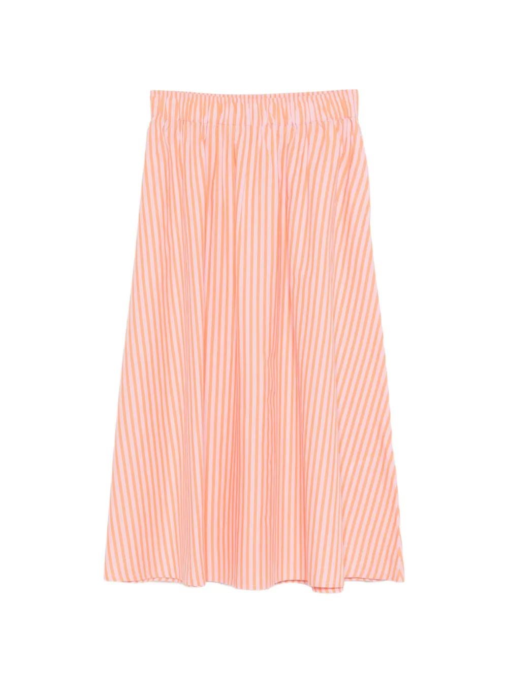 MAISON123 Brune striped midi skirt
