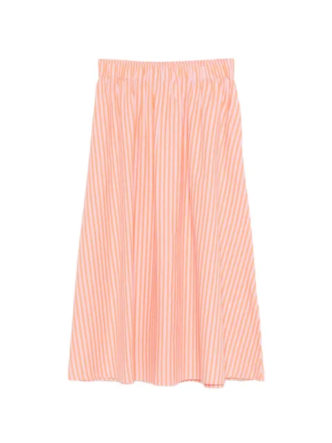MAISON123 falda midi Brune a rayas