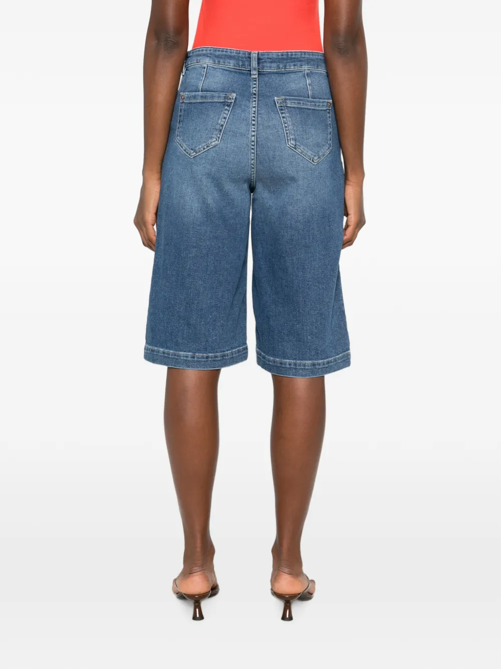 MAISON123 Rayan denim bermuda shorts Blauw