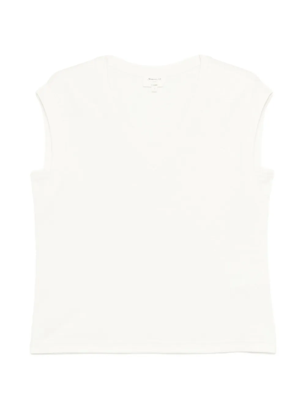 MAISON123 Lyna V-neck sleeveless tank top - Toni neutri