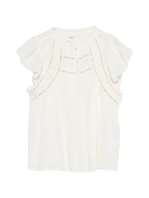 MAISON123 blusa Dover bordada con volantes