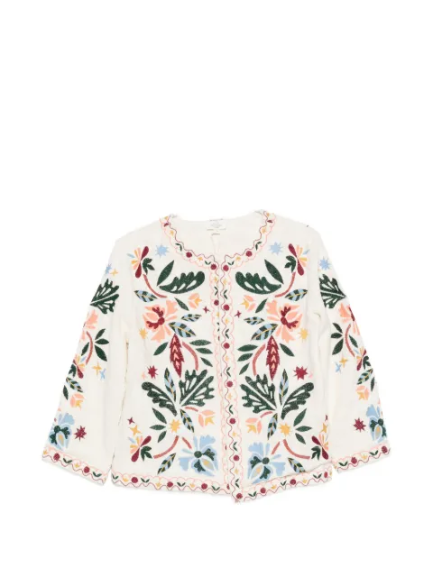 MAISON123 Voltige floral-embroidered cardigan