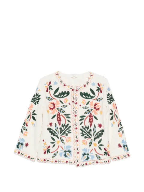 MAISON123 Voltige floral-embroidered cardigan