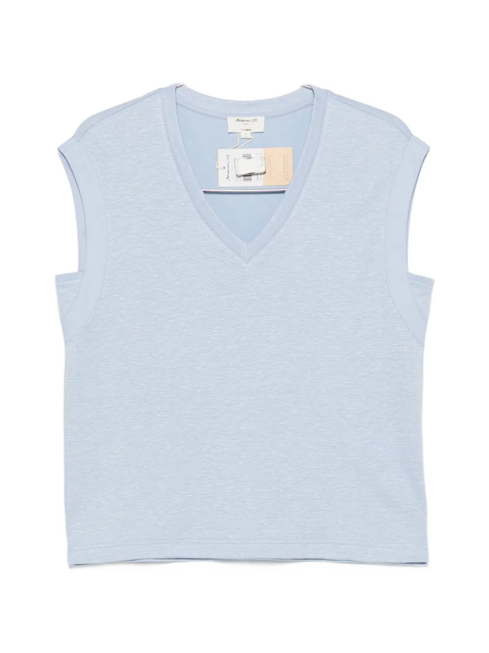 Maison123 Lyna V-neck T-shirt In Blue