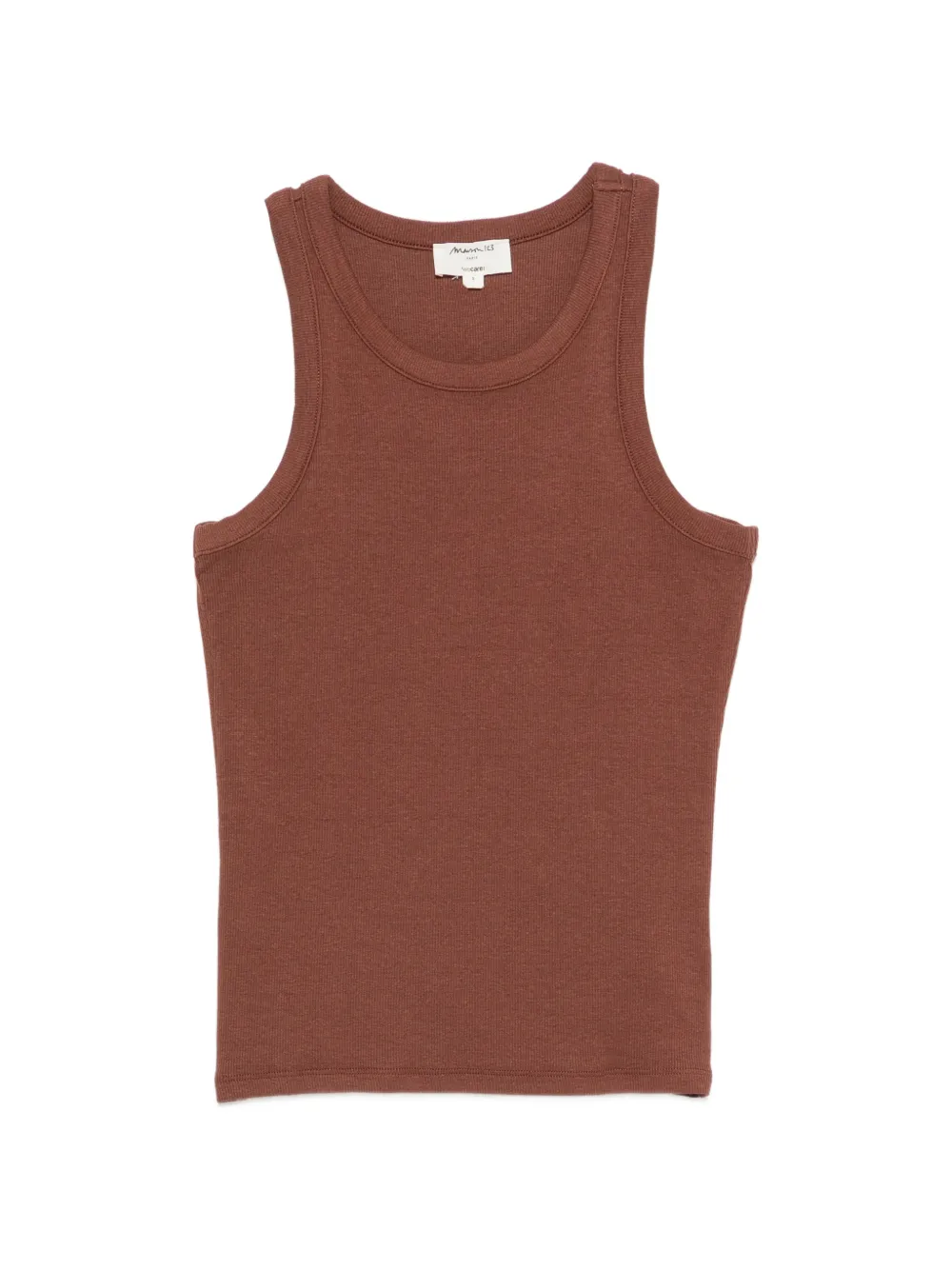 MAISON123 Leopold ribbed-knit tank top