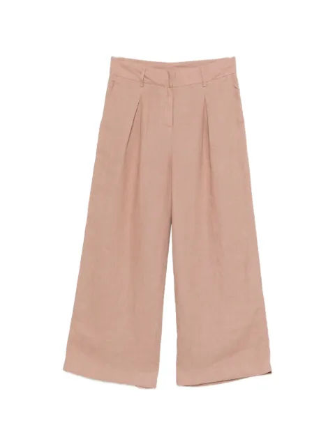 MAISON123 Tino pleated cropped palazzo pants