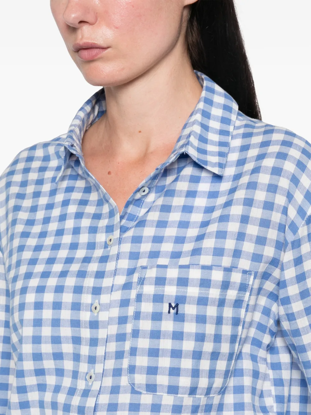 MAISON123 Marilou blouse met gingham-ruit Blauw