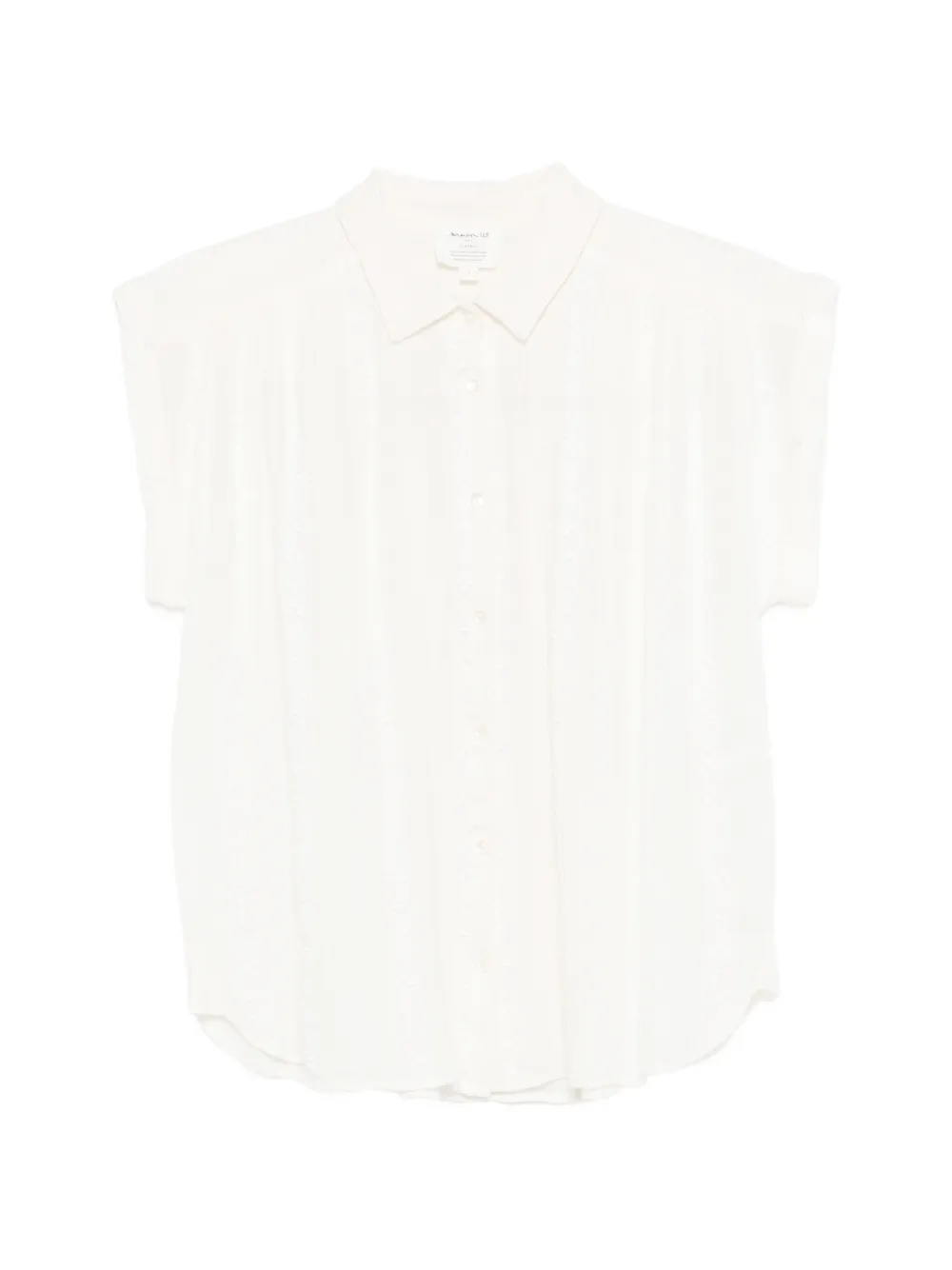 MAISON123 Derry embroidered sleeveless shirt