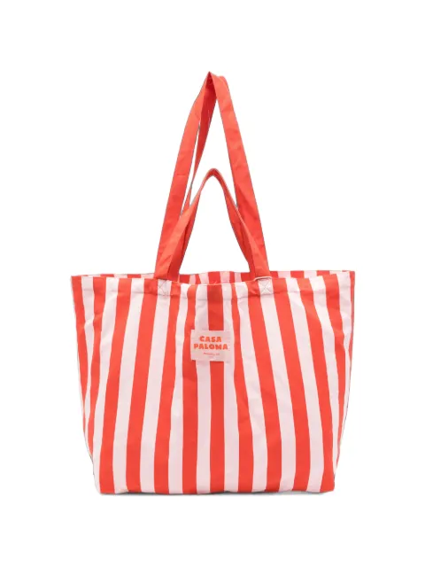 MAISON123 Casa Paloma striped tote bag