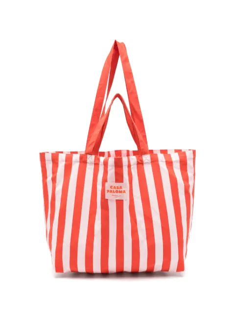 MAISON123 Casa Paloma striped tote bag
