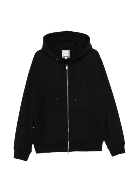Wooyoungmi logo-patch zip-up hoodie