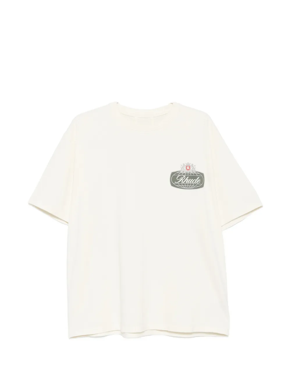 RHUDE футболка с логотипом | нейтральные цвета | Image 1