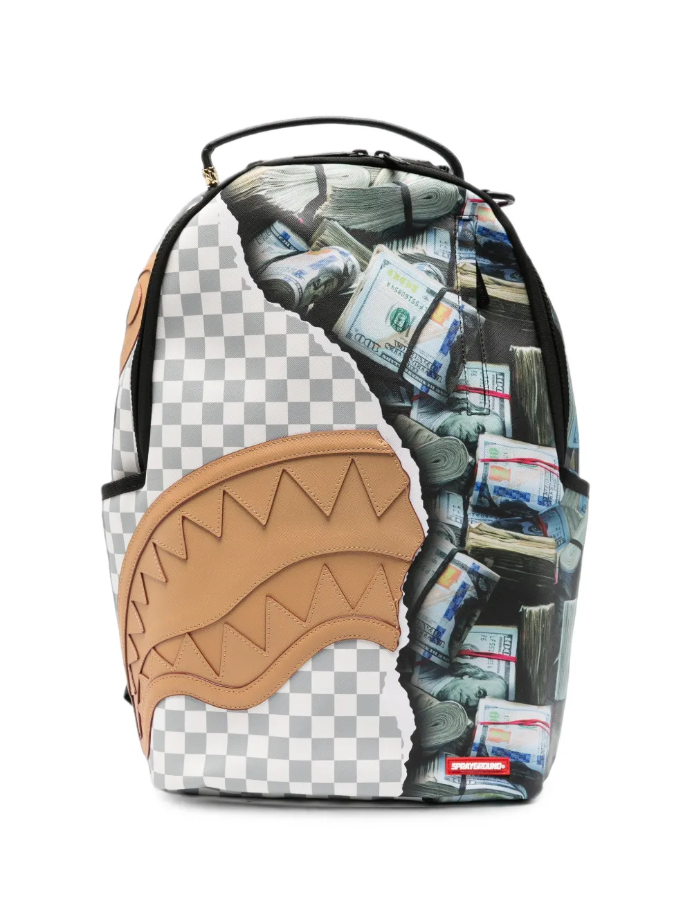 Sprayground Hidden Fortune Money-print Backpack In Red