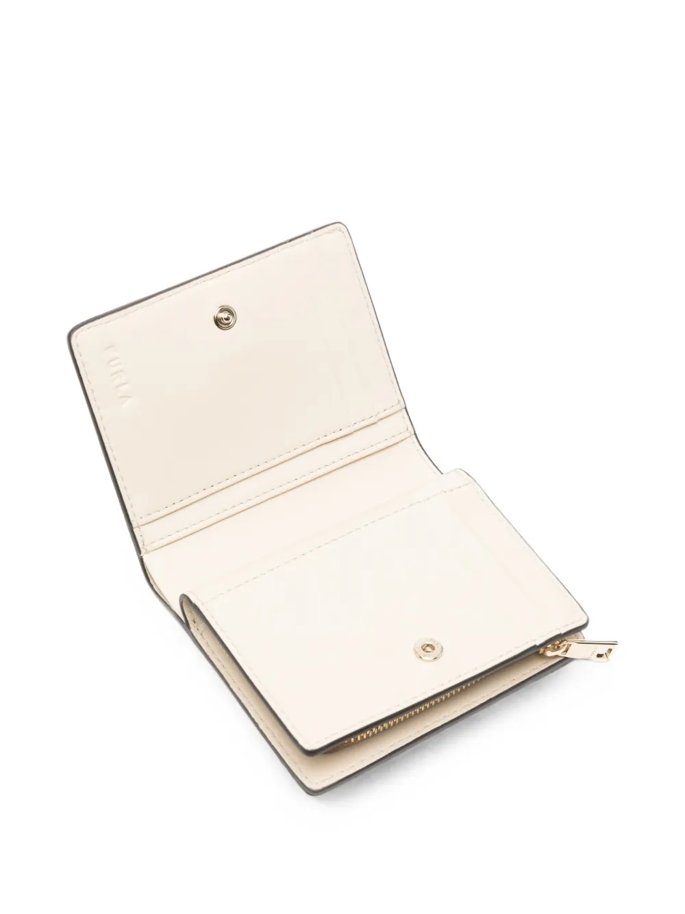 Furla Portemonnee met logoplakkaat Beige