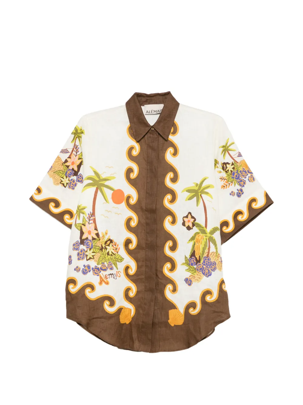 ALEMAIS Island Cove graphic-print short-sleeve shirt