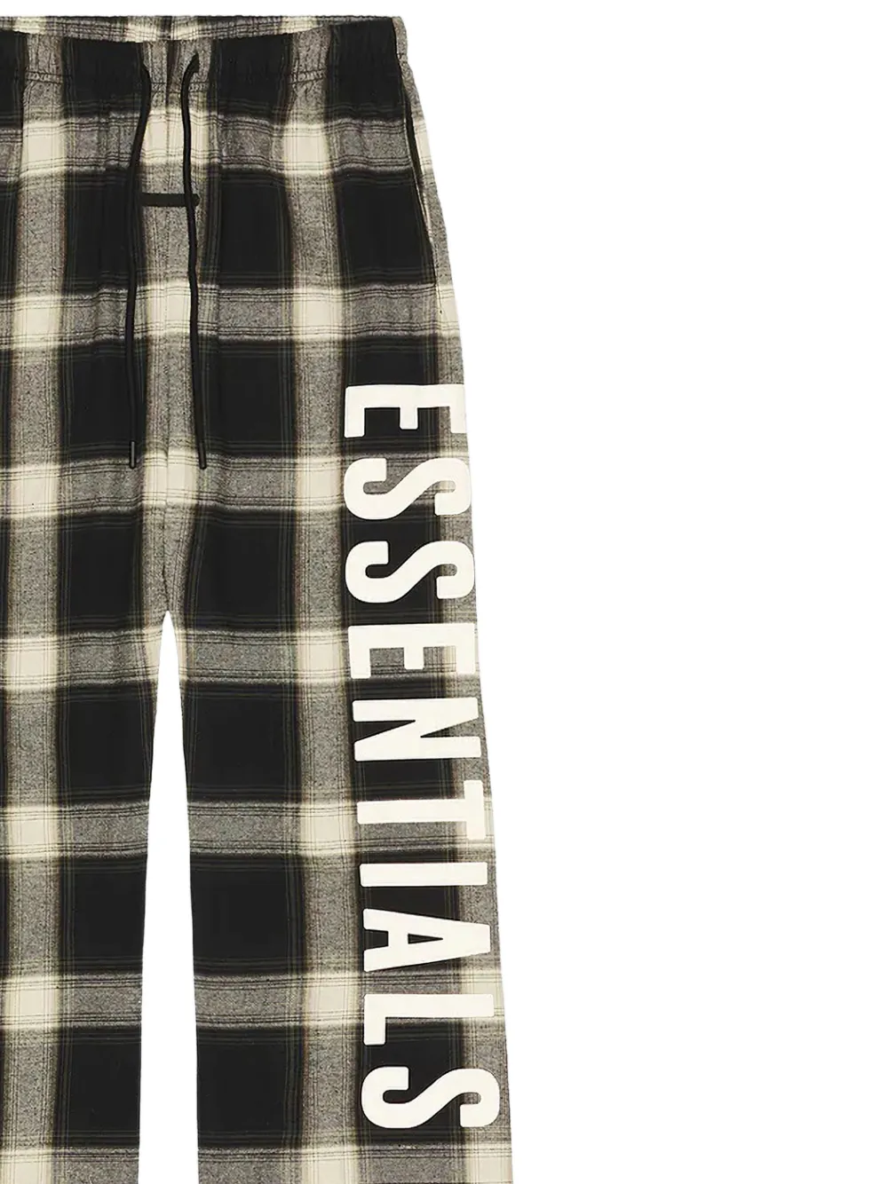 FEAR OF GOD ESSENTIALS plaid-check flannel trousers Grijs