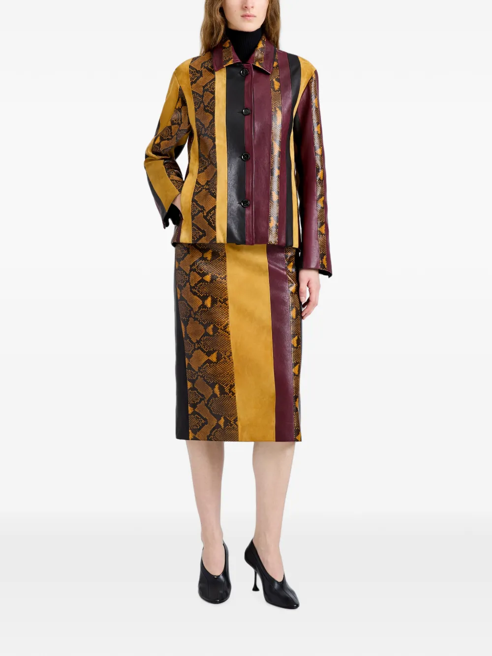 Proenza Schouler Sirine leren jack Goud
