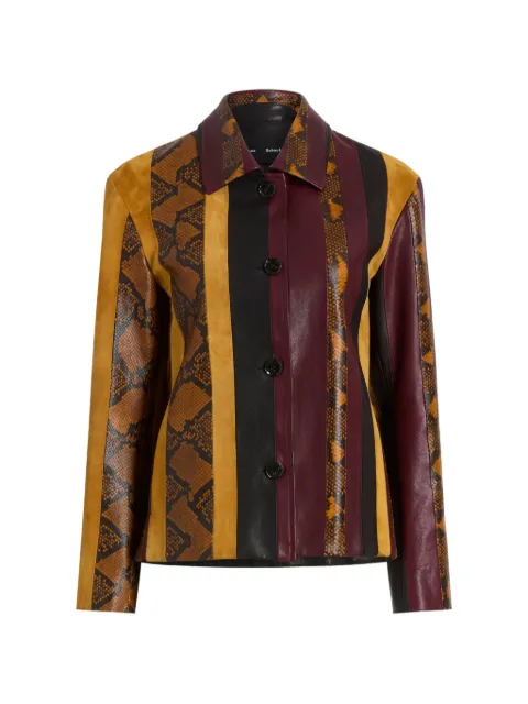 Proenza Schouler veste Sirine en cuir morceau