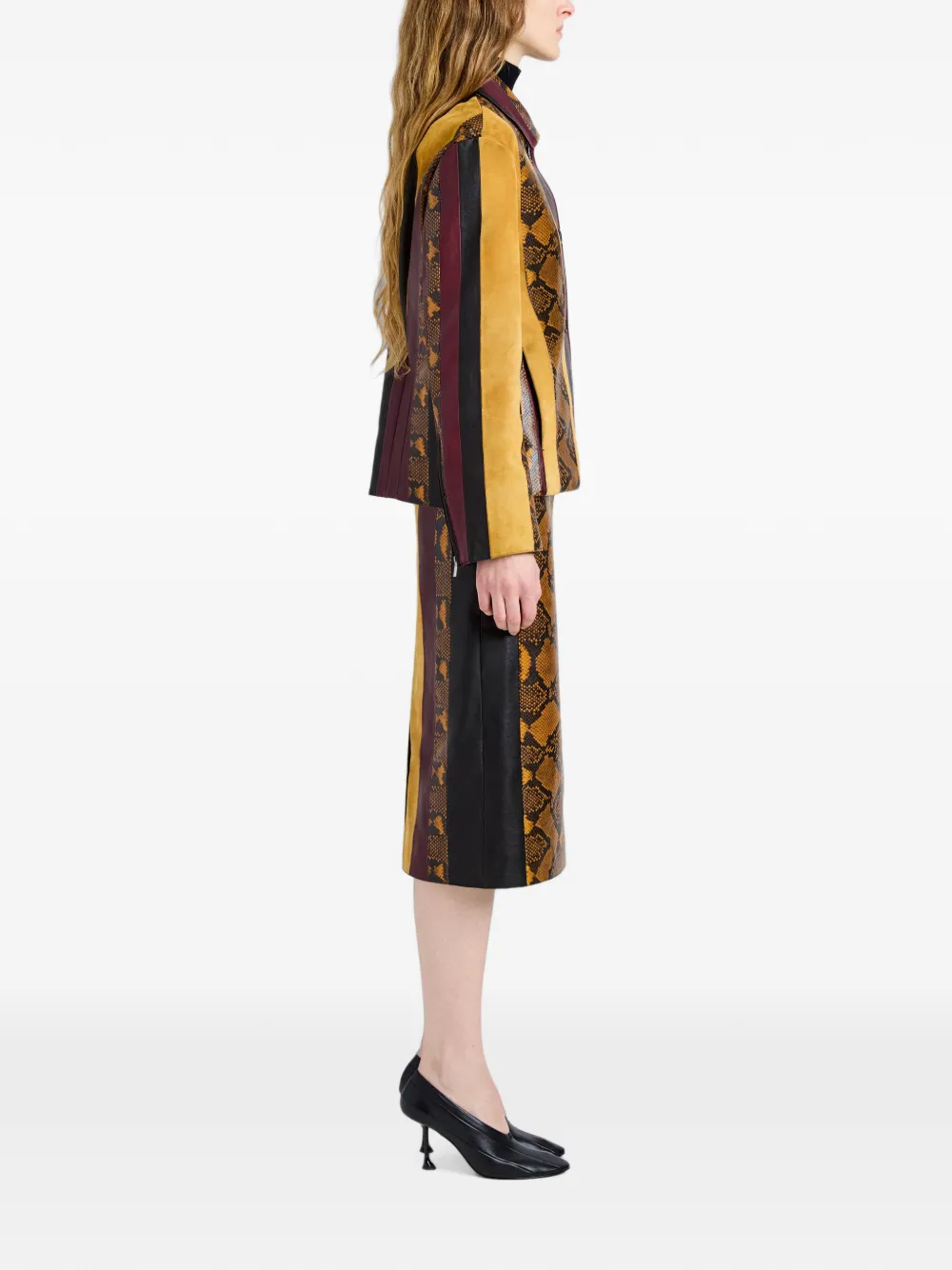 Proenza Schouler Sirine leren jack Goud