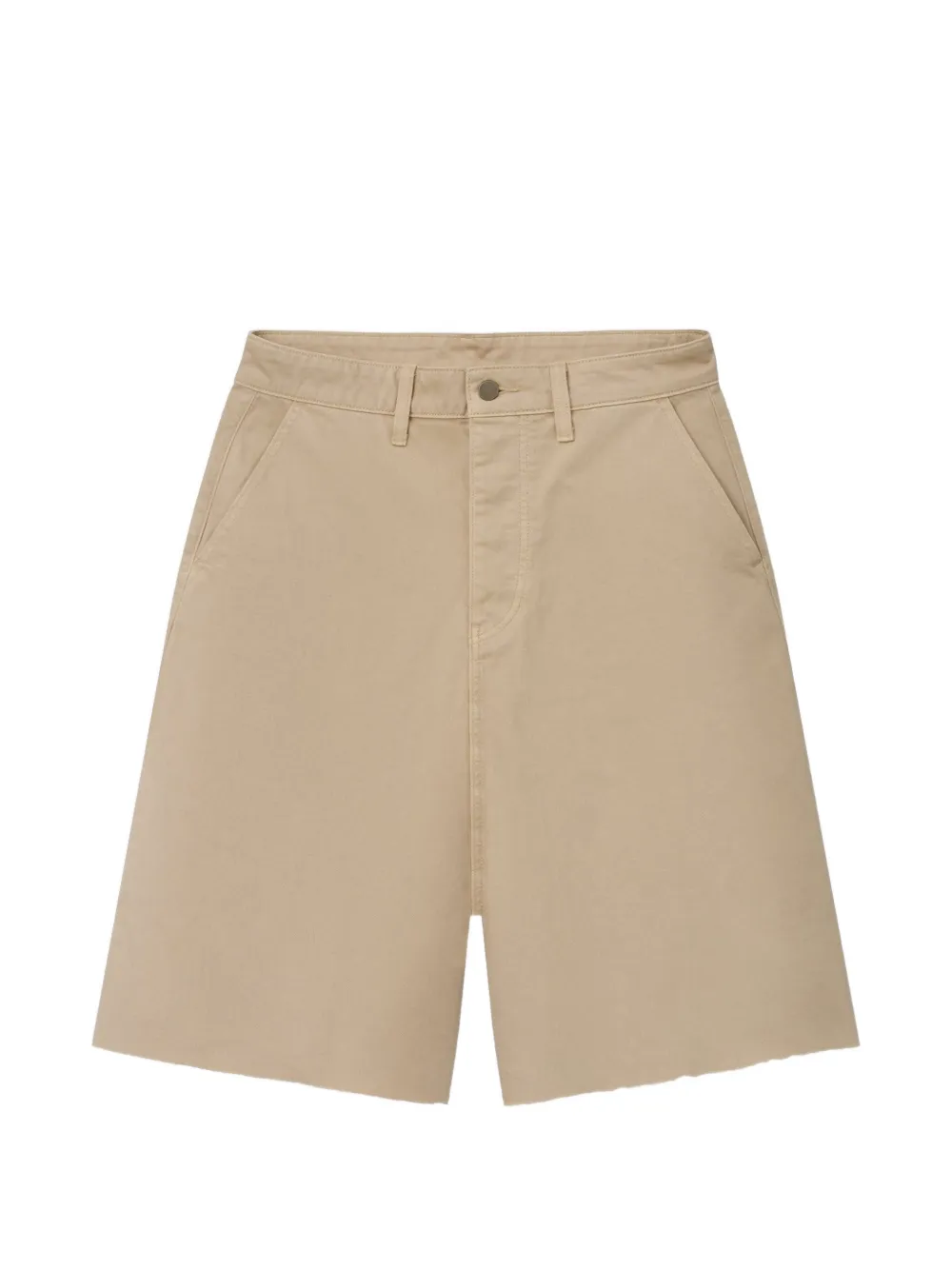 FEAR OF GOD ESSENTIALS raw-cut five-pocket shorts - Toni neutri