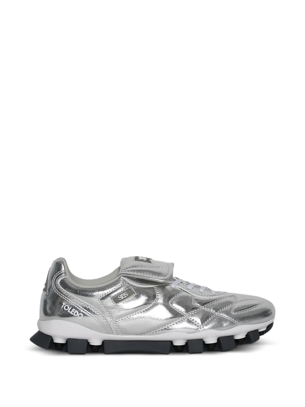 Waiting For The Sun Toledo metallic calf leather sneakers