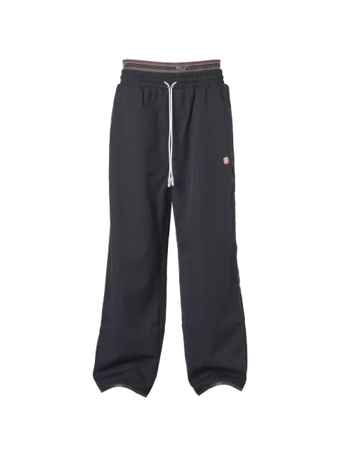 Paly logo-patch track pants