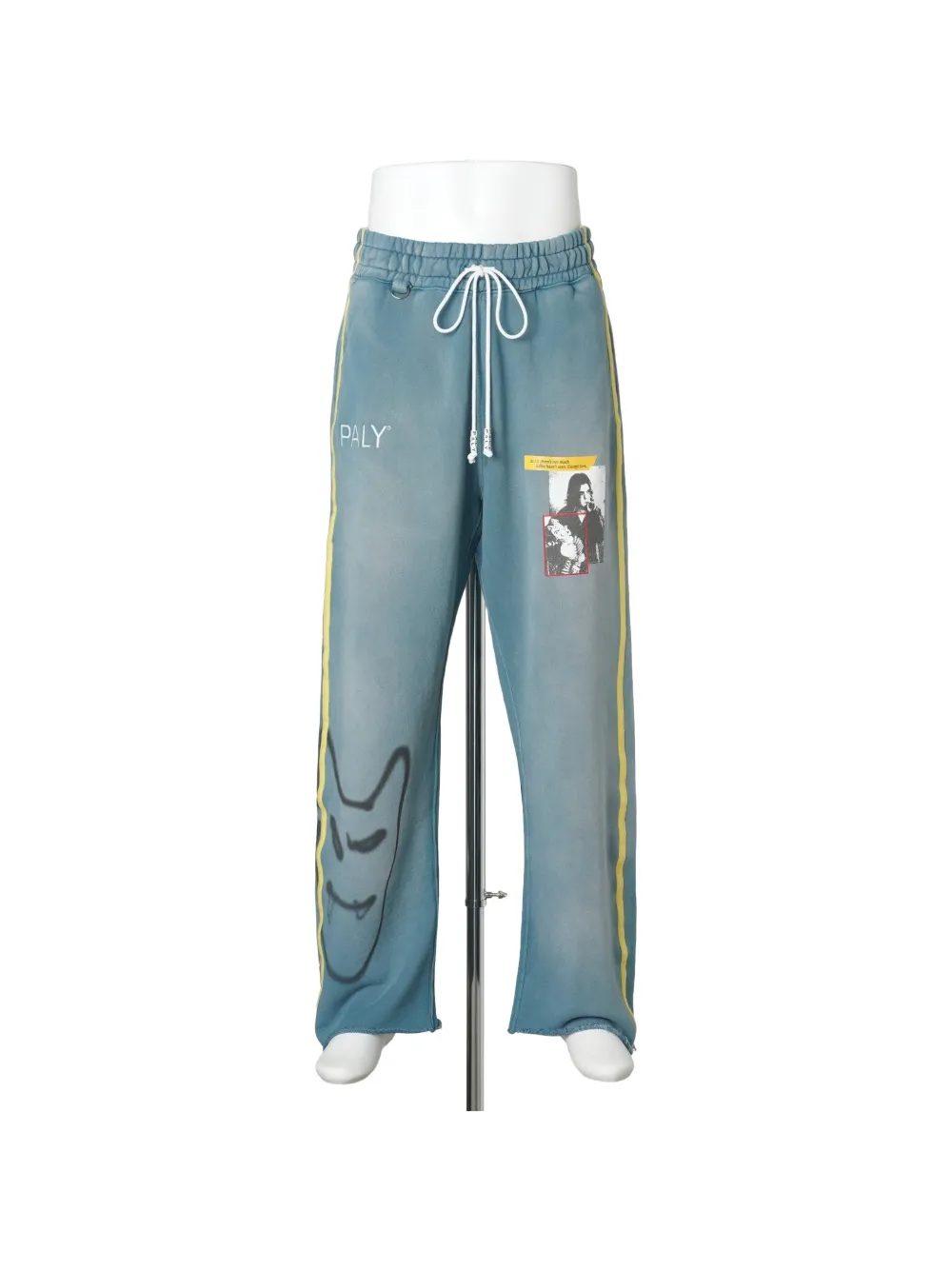 Paly Streetwise Airbrush Track Pants In Blue