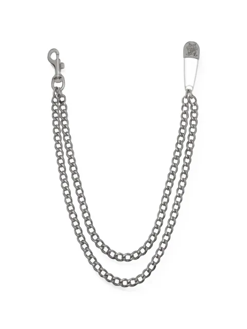 KAMIYA  safety-pin curb-link wallet chain