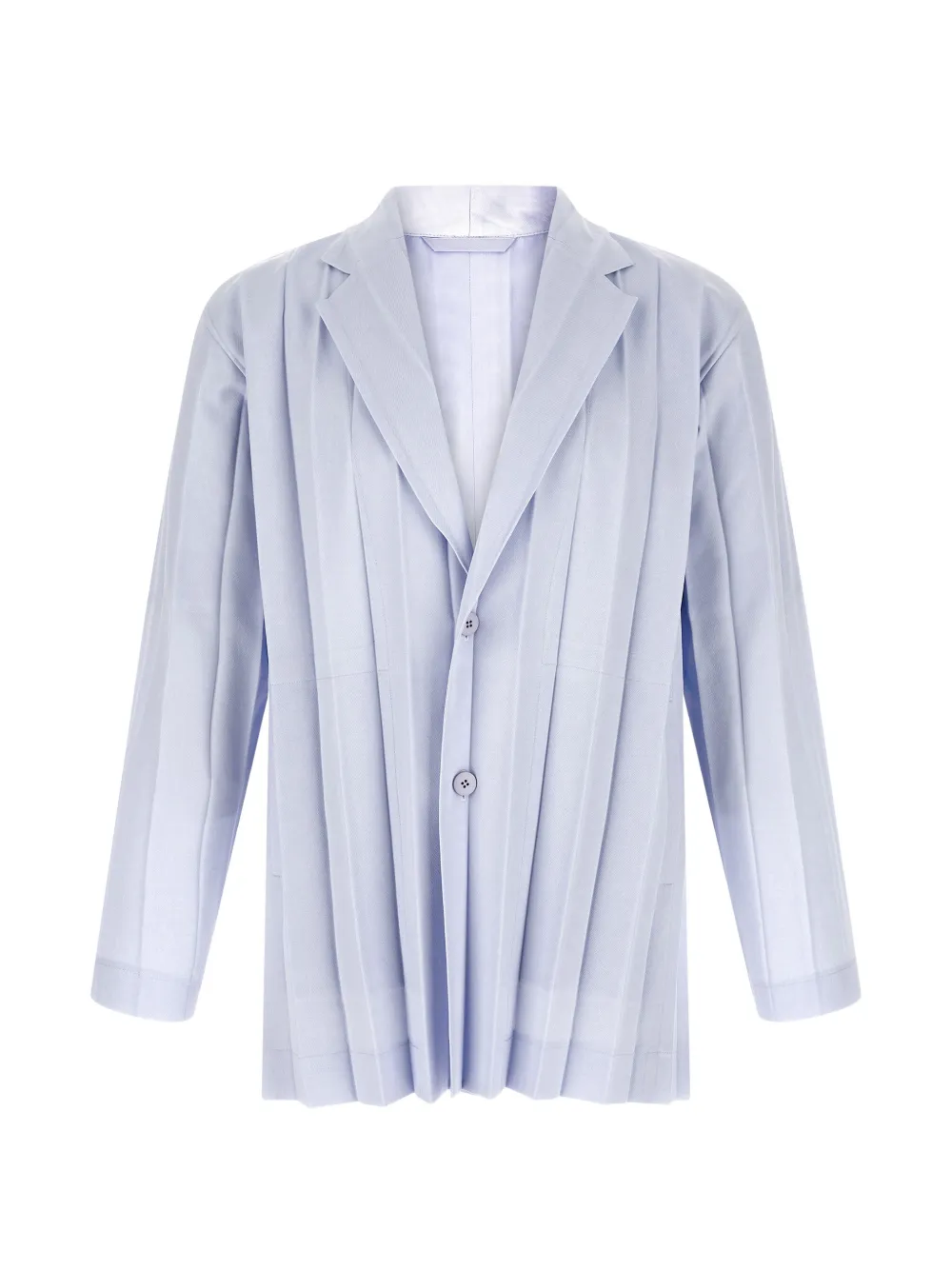 Homme Plissé Issey Miyake Edge Ensemble accordion-pleated blazer - Blu