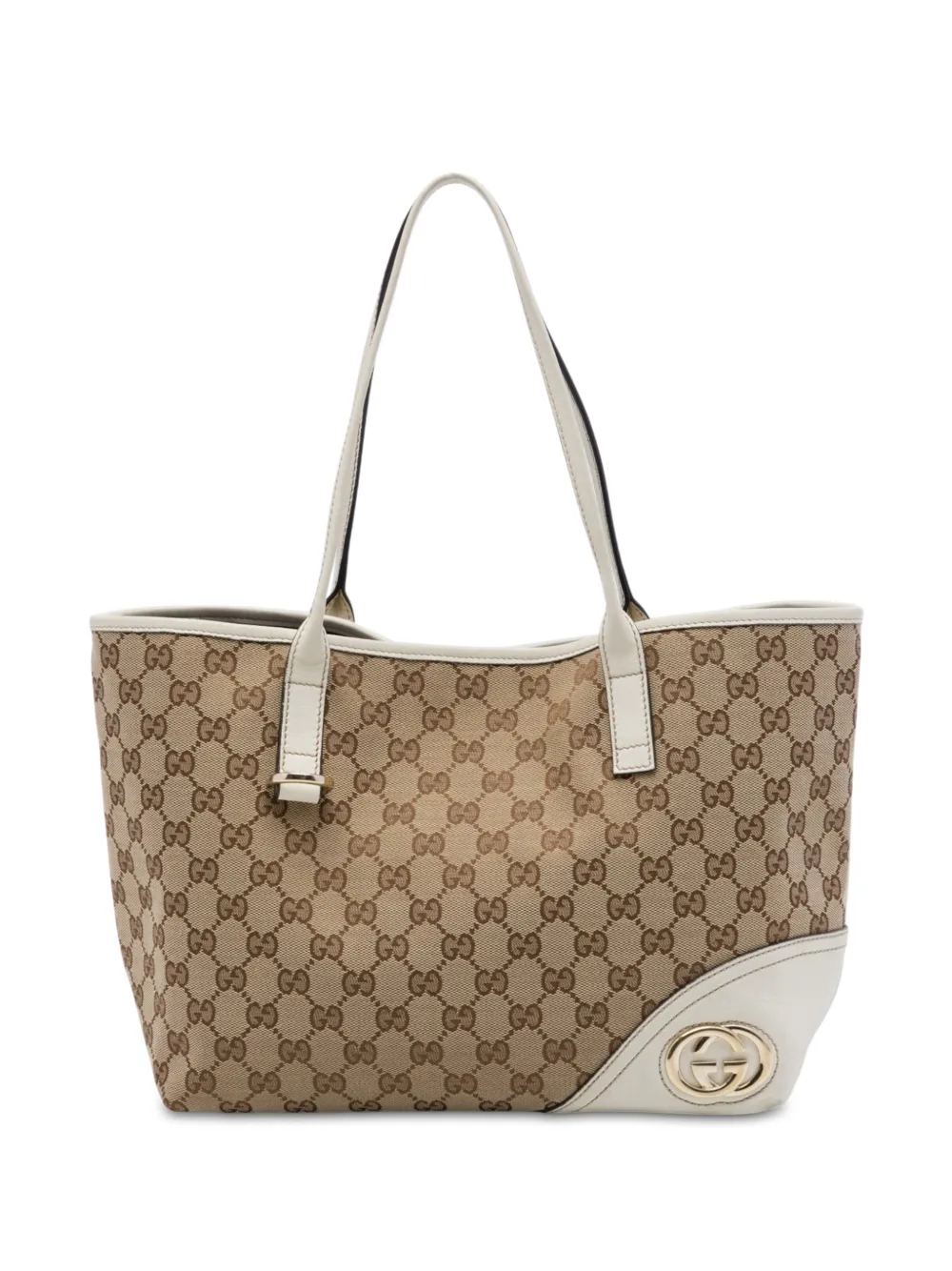 Gucci Pre-Owned 2016-2026 GG Canvas New Britt tote bag - Bianco