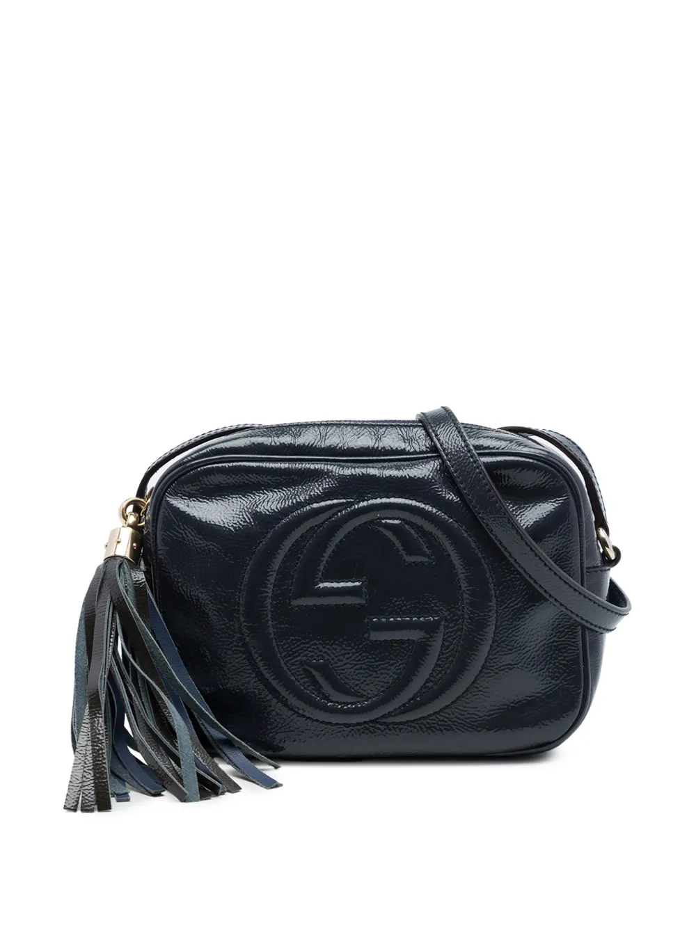 Gucci Pre-Owned 2016-2026 Patent Soho Disco crossbody bag - Blu