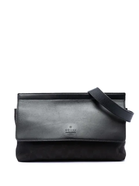 Gucci Pre-Owned 2016-2026 GG Canvas and Leather Web belt bag