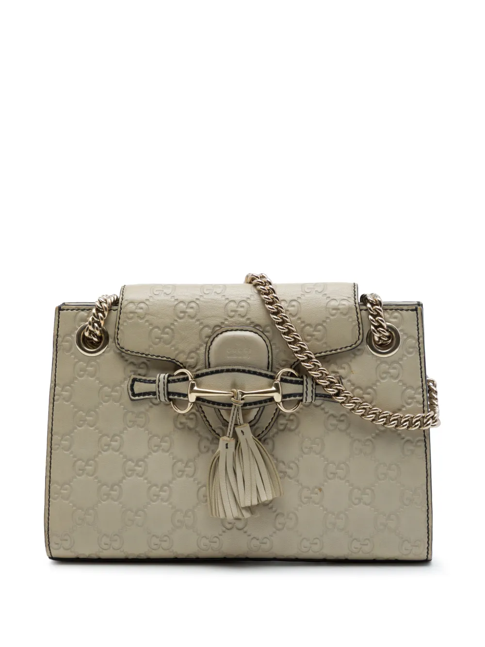Gucci Pre-Owned 2016-2026 Small Guccissima Emily shoulder bag - Grigio