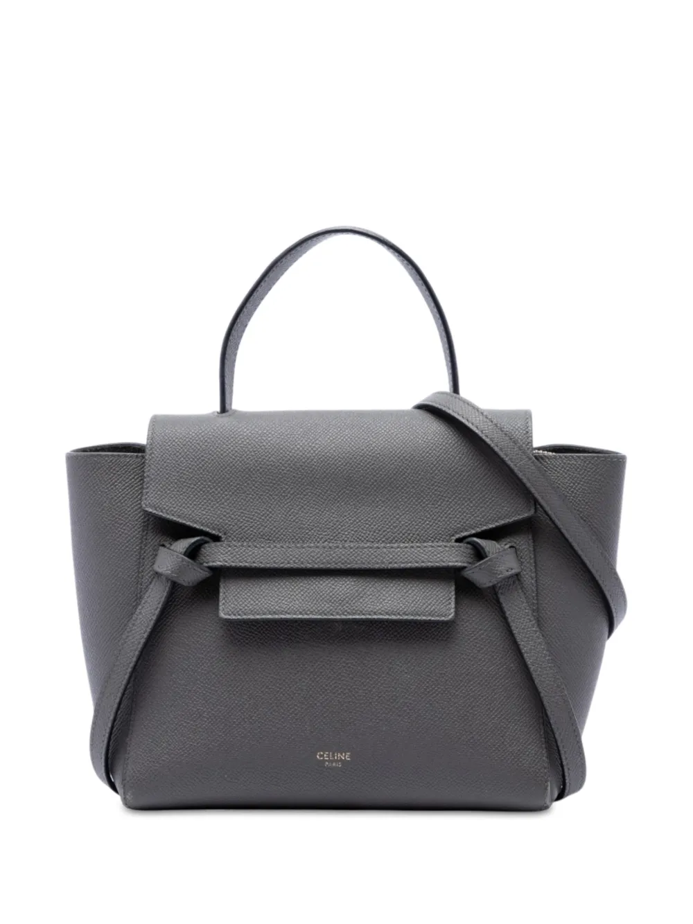 Celine Pre-Owned 2015 Nano Grained Calfskin Belt Bag satchel - Grigio
