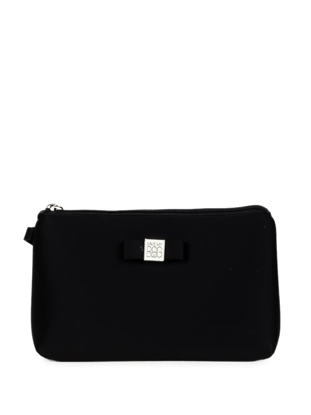 SAVE MY BAG Clutch Milly con fiocco - Nero