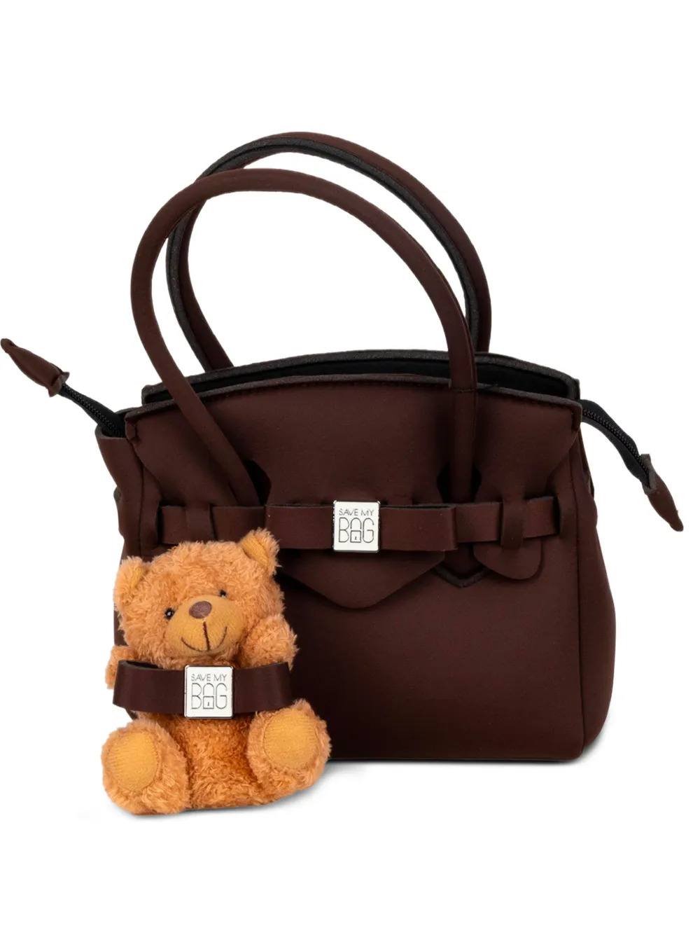 SAVE MY BAG Miss teddy-charm tote bag