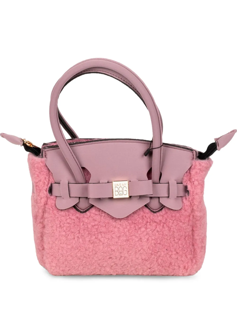 SAVE MY BAG faux-fur chain-link tote bag