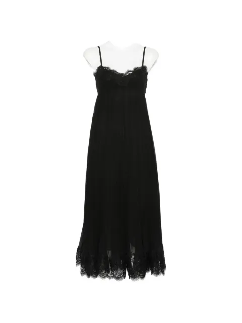 ZIMMERMANN lace-trim pleated dress