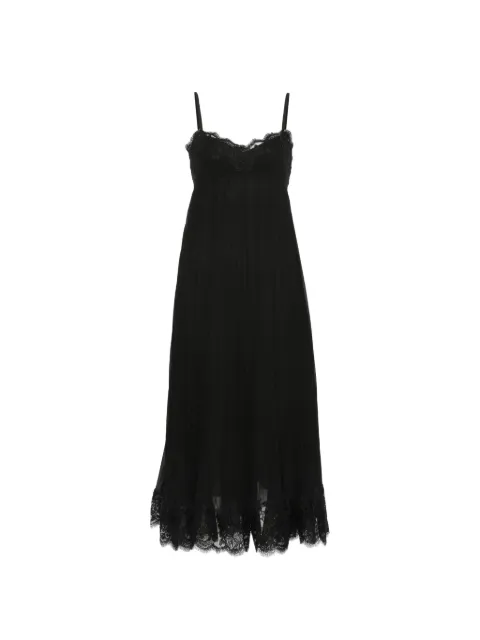 ZIMMERMANN lace-trim pleated dress