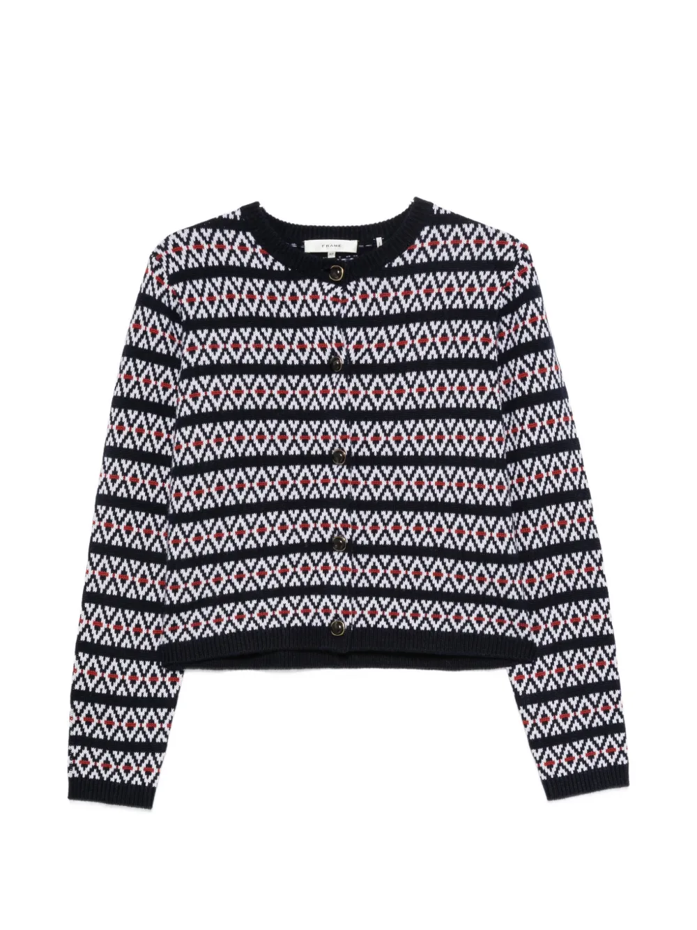 FRAME Fair-Isle-pattern cardigan - Blu