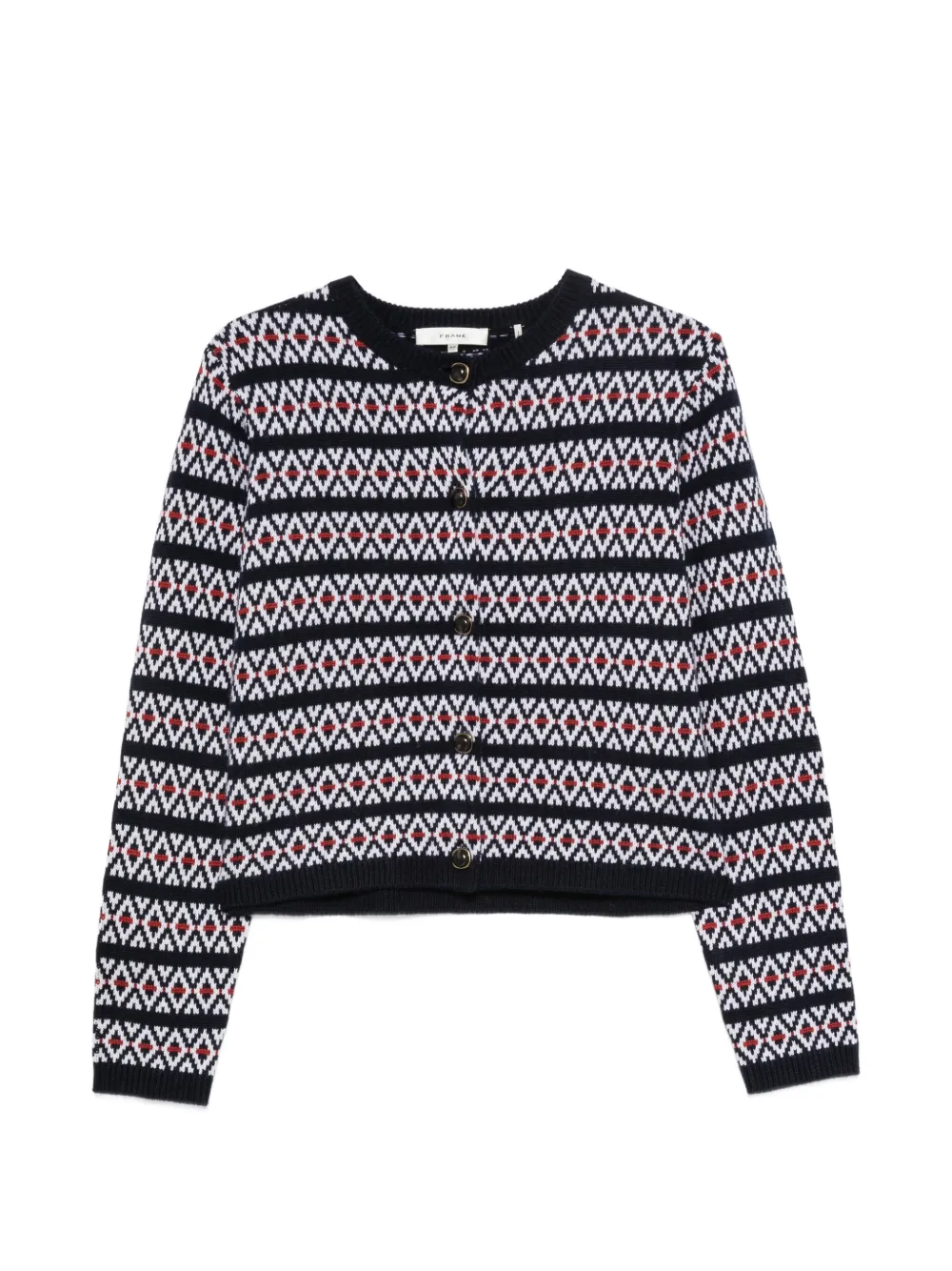 FRAME Fair-Isle-pattern cardigan
