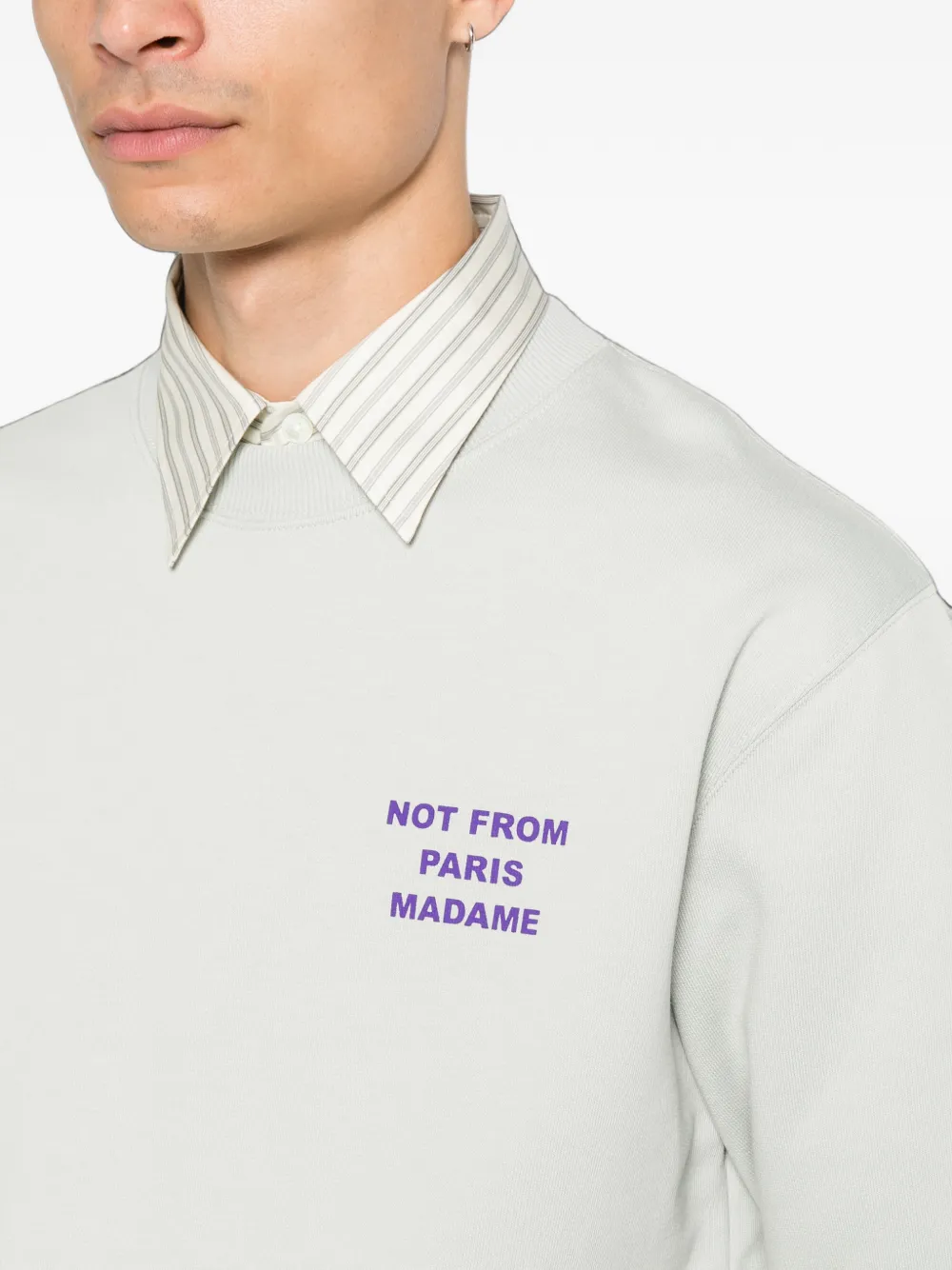 Drôle De Monsieur Not From Paris Madame trui Grijs